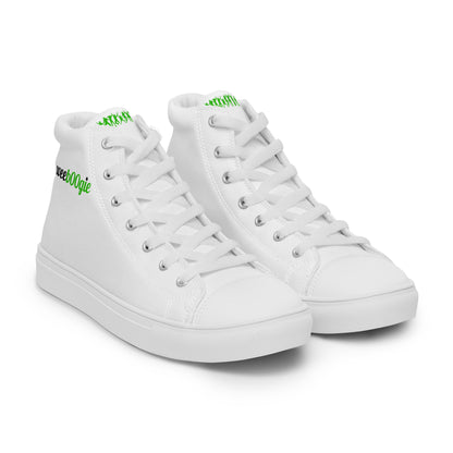Women's High Top Canvas Shoes Sneakers - Polyester Canvas Upper with EVA Rubber Outsole - Classic High-Top Style with Faux Leather Toe Cap - Perfect for Dance Enthusiasts and Stylish Everyday Wear - wee b00gie store