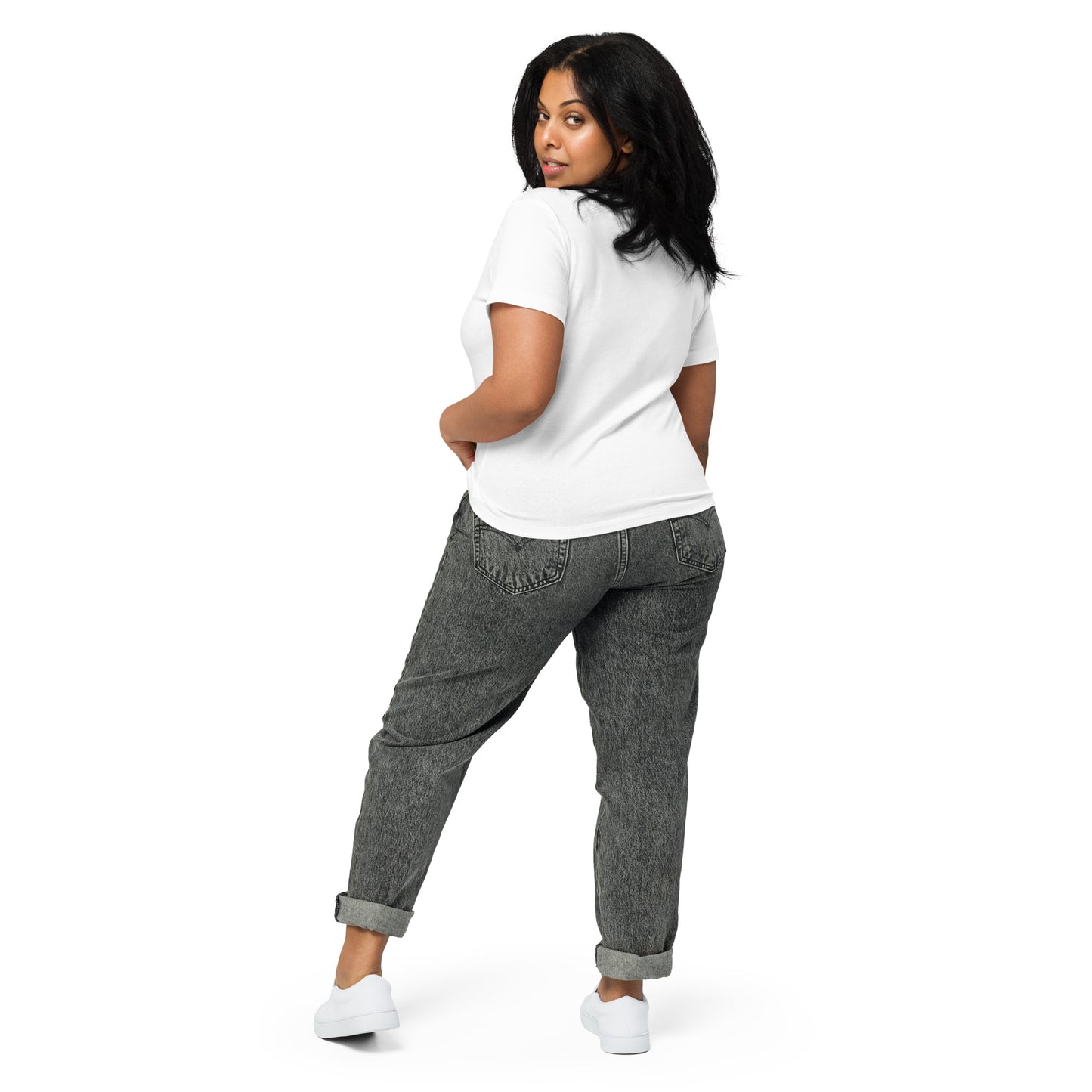 wee b00gie Love Lava Women's High-Waisted T-Shirt - 100% Combed Ring-Spun Cotton Ultra Soft Longline Crew Neck - High-Waisted Fit with Side-Seamed Construction - Perfect for Dancing, Festivals and Everyday Style - wee b00gie store