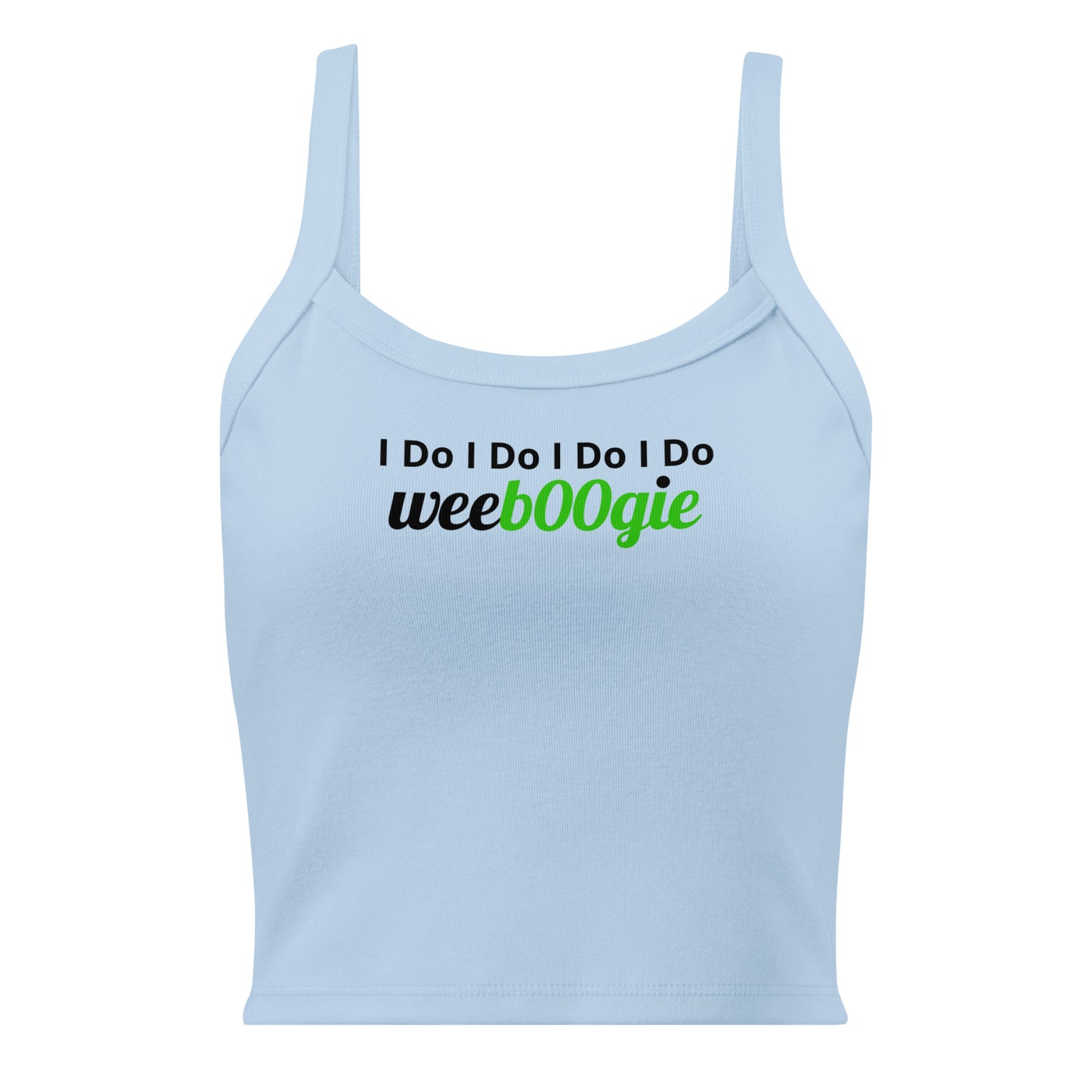 I Do I Do I Do I Do wee b00gie Women’s Micro-Rib Tank Top Bridal Vest in 
White, Pink and Blue.