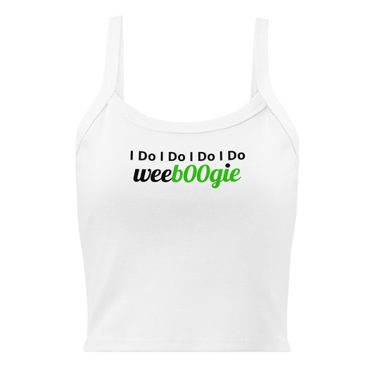 I Do I Do I Do I Do wee b00gie Women’s Micro-Rib Tank Top Bridal Vest in 
White, Pink and Blue.